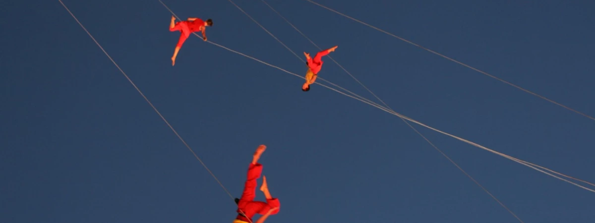Bandaloop at the Sundial Bridge Immersive Event - Main Image