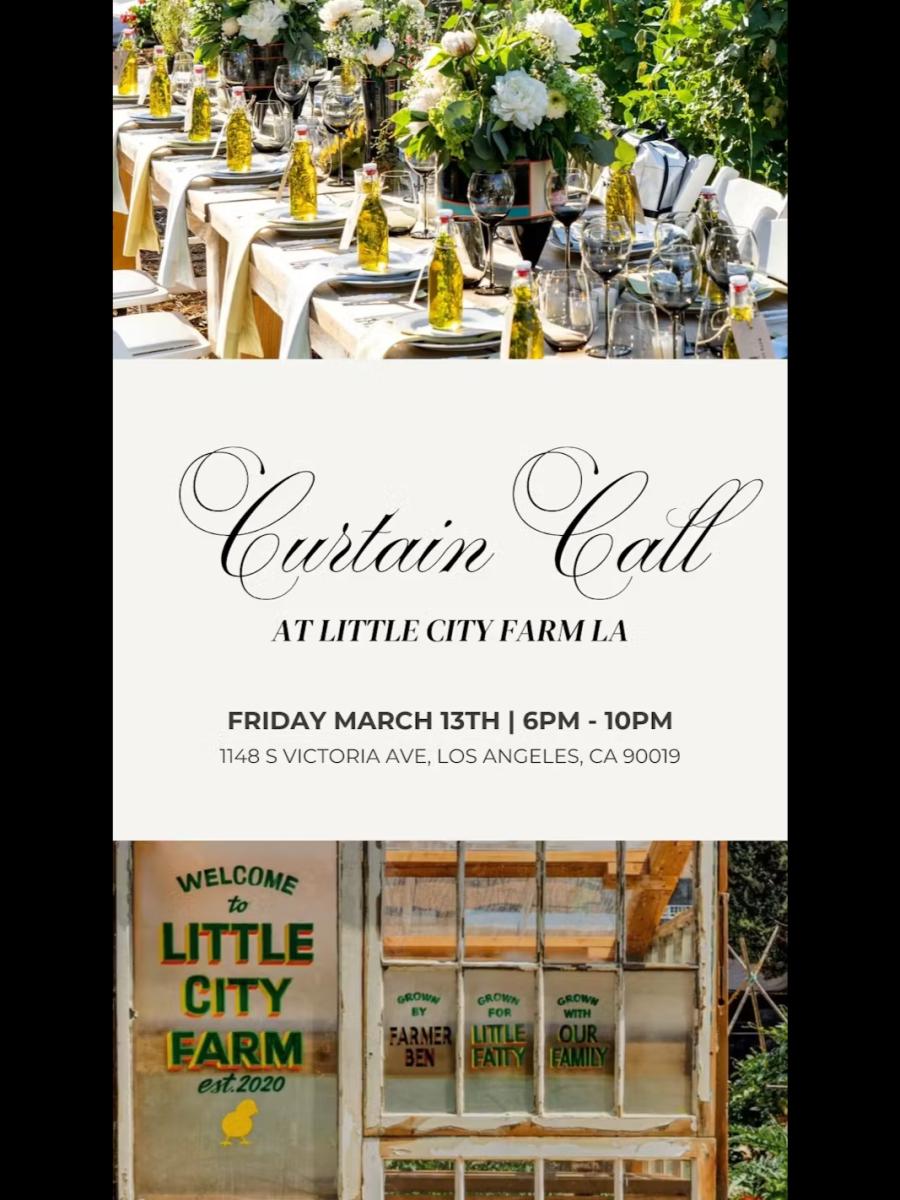 Curtain Call x Little City Farms Immersive Event - Main Image