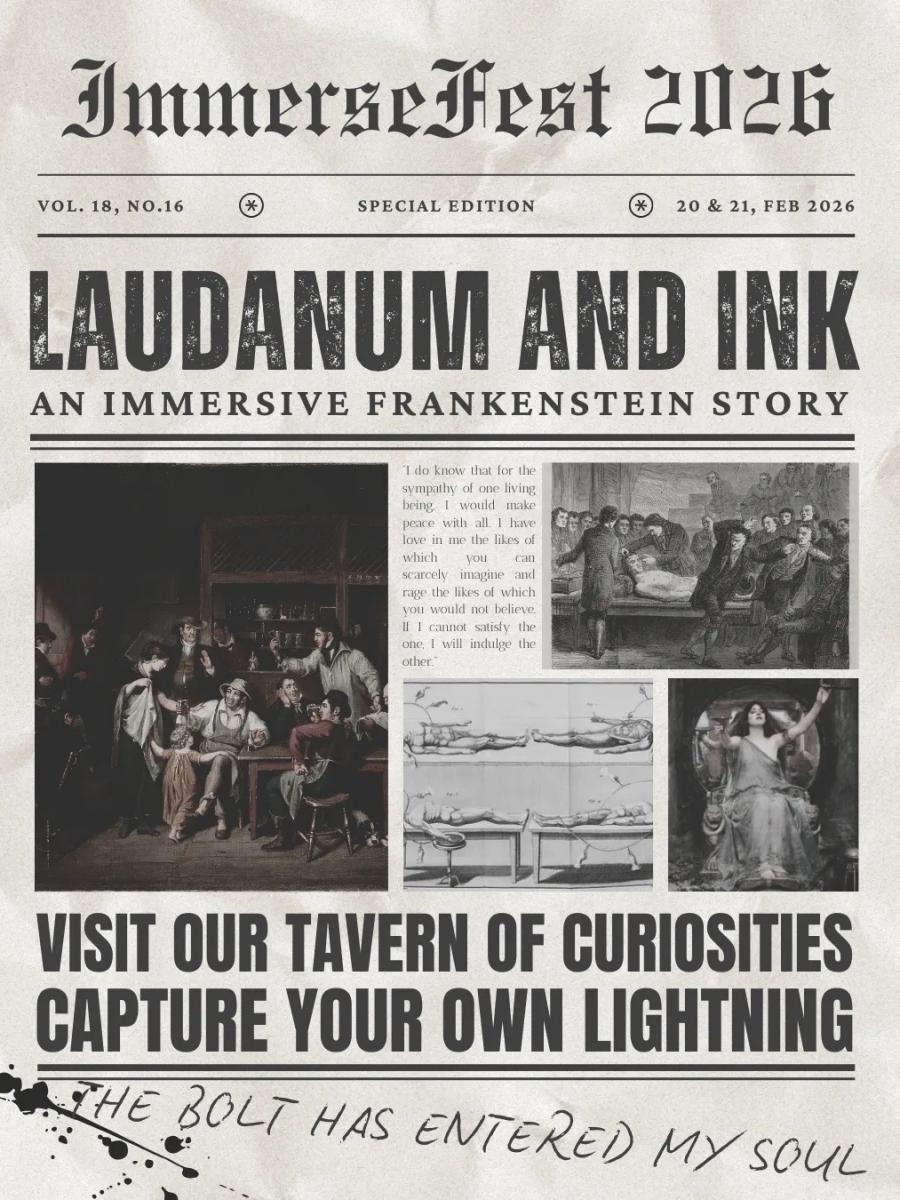 Laudanum and Ink: an Immersive Frankenstein Story Immersive Event - Main Image