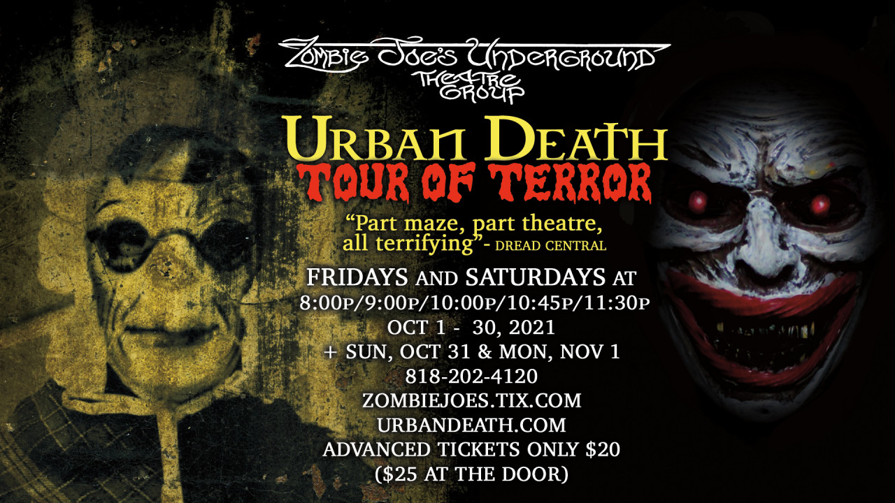URBAN DEATH TOUR OF TERROR: Haunted Theatre Attraction! Immersive Event - Main Image